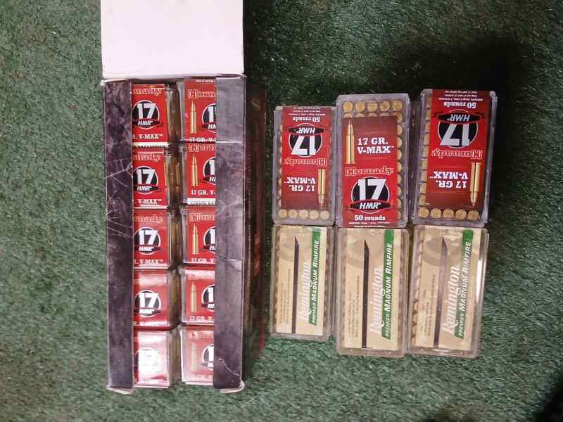 17 hmr ammo 1900rnds Hornady 