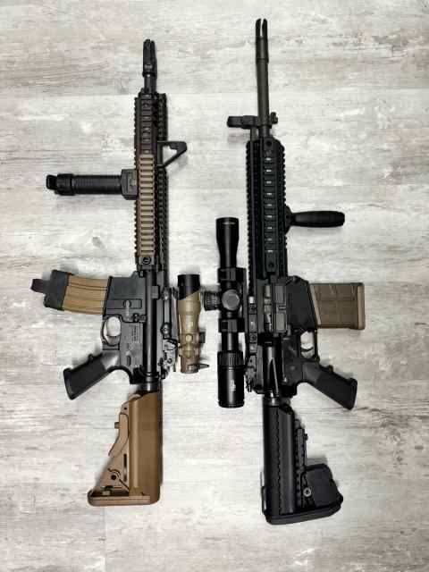 Colt m4a1 socom OG and LE901 308 restricted 