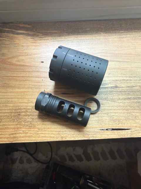 Griffin armament muzzle brake and QD blast device 