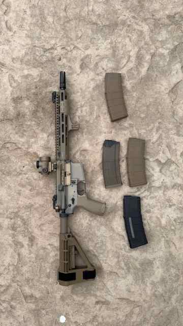 WTT highly upgraded AR15 pistol