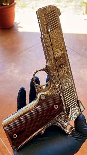Springfield 1911 Fully Engraved 