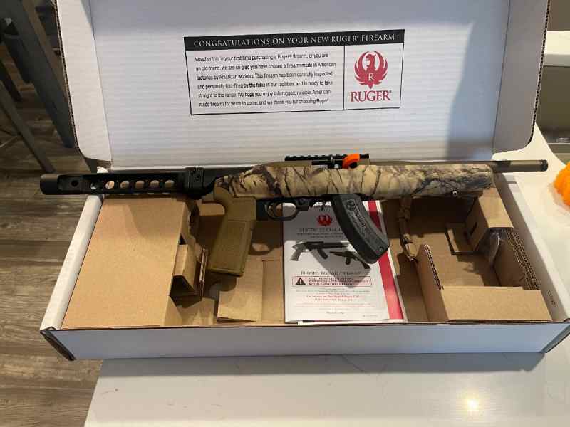 Ruger 22 charger in Go Wild Camo NEW!