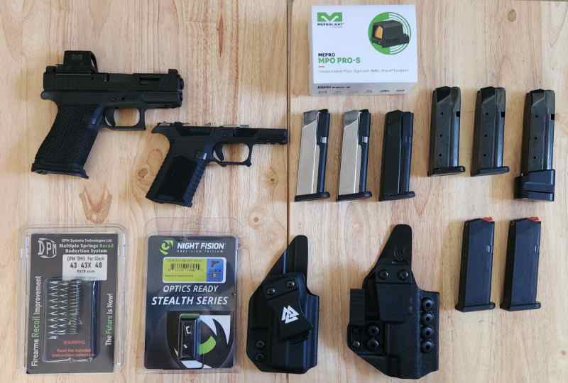 Glock custom Empire 43x MOS EDC bundle