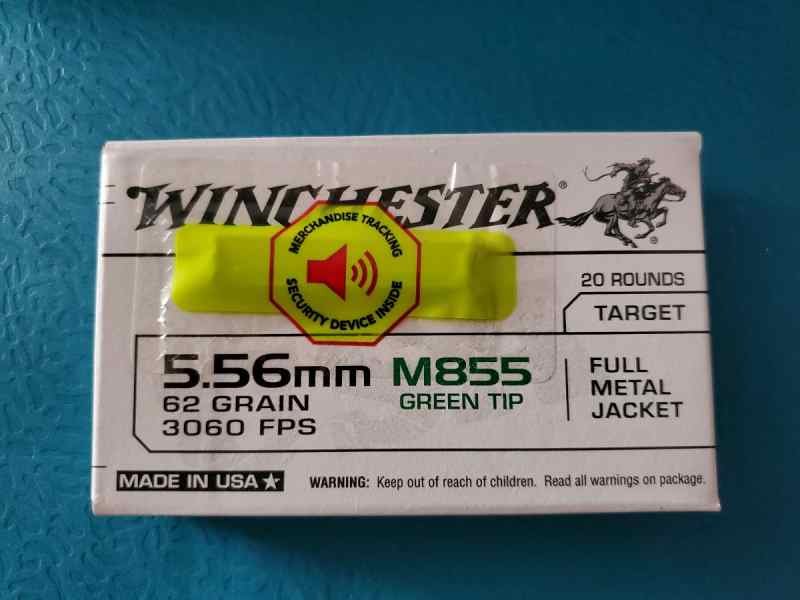 Winchester 5.56 62-Grain FMJ Green Tip