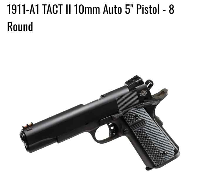 Rock Island 1911-A1 TACT II 10mm Auto 5&quot; Pistol 