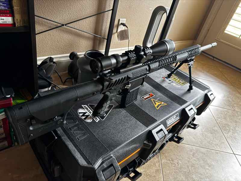 F1 Firearms 6.5 Creedmoor Rifle with attachments