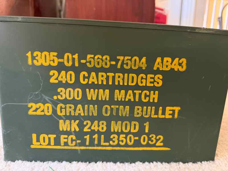 Mk248 Mod 1 300 Win Mag Ammunition 