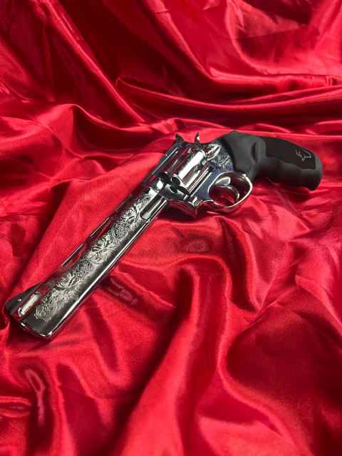 Engraved 357 revolver