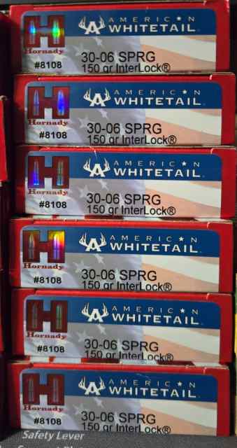 Hornady american whitetail 30 06 150 grain