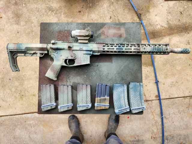 AR 450 bushmaster build with mags and ammo.