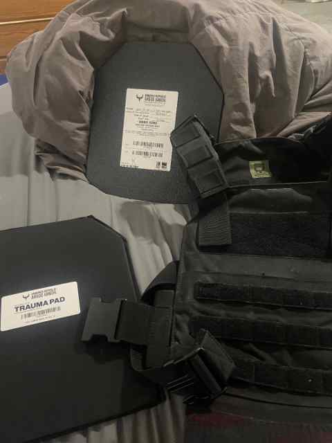 Ar500 Plate carrier, Level 3+ plate, trauma Pad