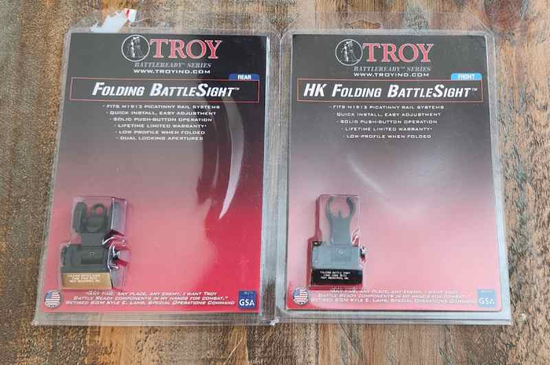 Troy Folding Battlesights set BUIS