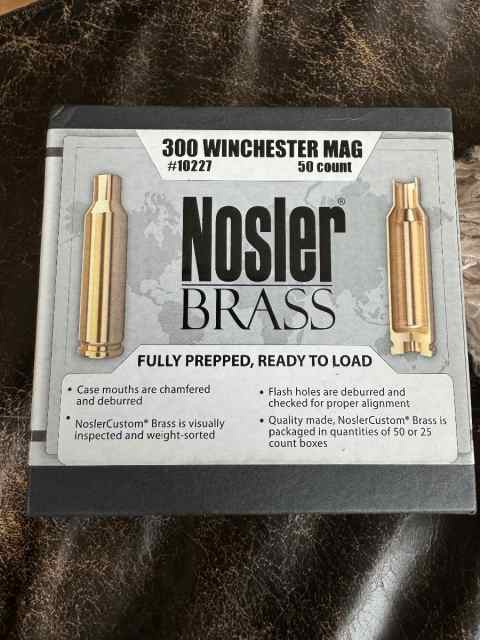 Nosler 300 WinMag Brass