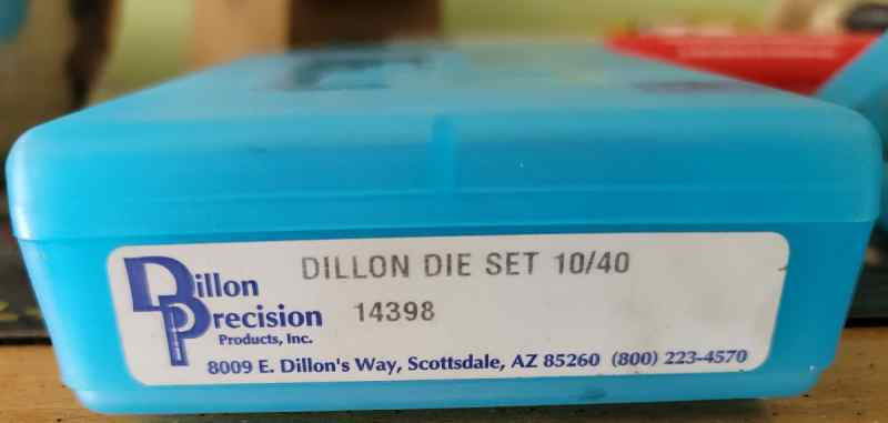 Dillon 10mm/.40  Carbide Pistol Dies | 3 Die Set