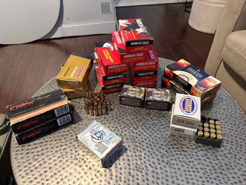 .45 ACP Ammo JHP and Ball ammunition