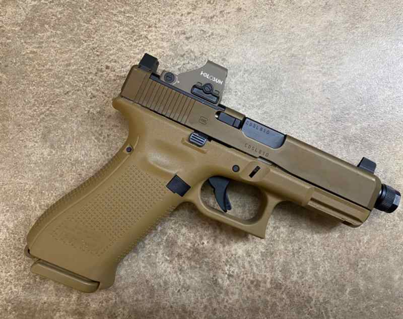 Glock 19x 9mm MOD with Holosun Optic…unfired