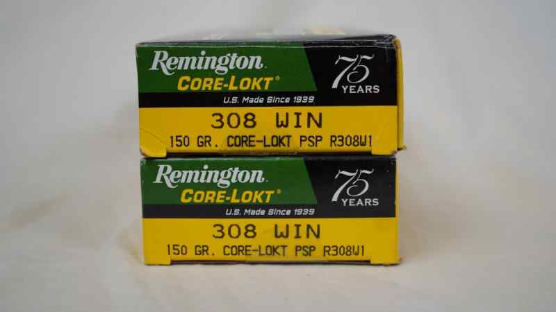 Remington .308 150gr Core-Lokt PSP (33 rounds)