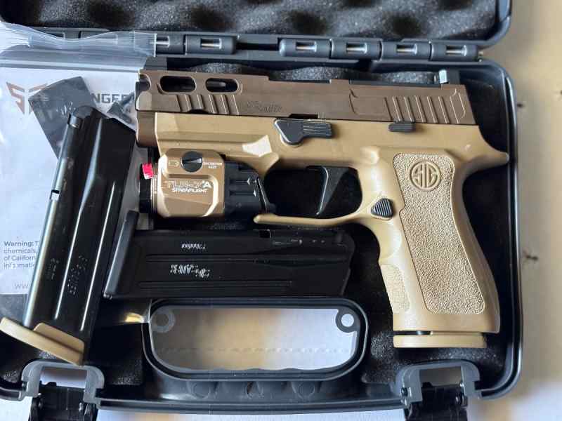 Sig P320 Compact FDE w/AXG Pro slide