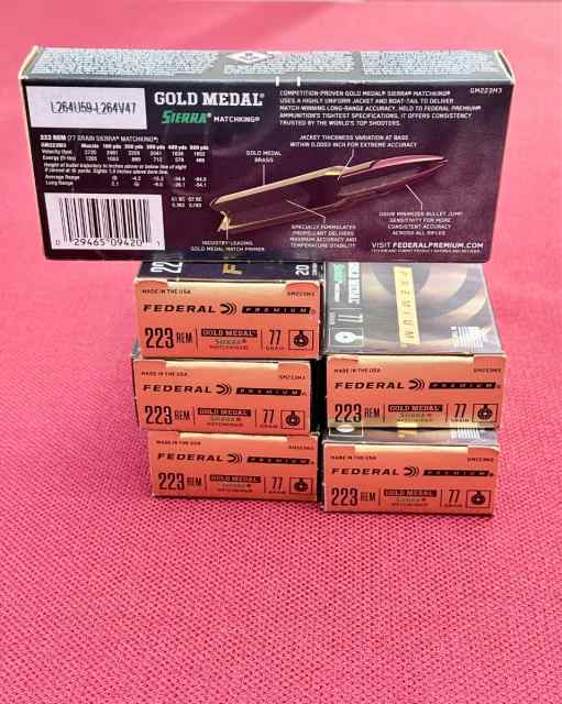 77 Grain Federal Sierra Match King 223