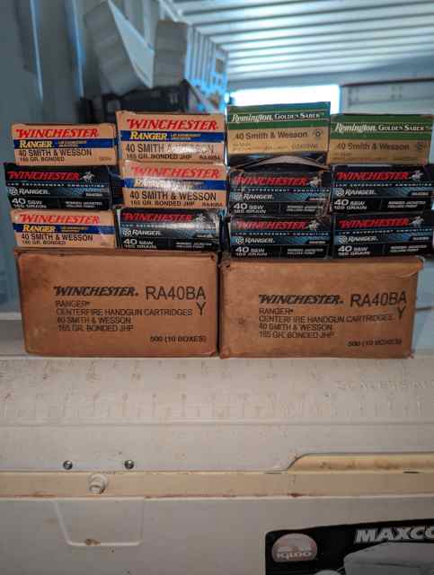  40 S&amp;W mostly Winchester Ranger 165gr JHP
