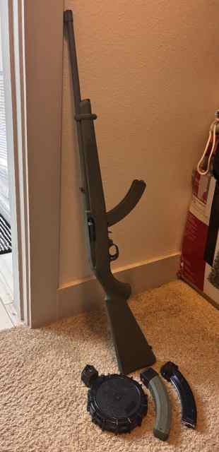 WTT/S OD Green Ruger 10/22 w/ drum mag