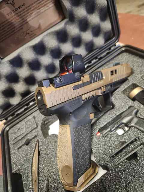 Canik TTI with Mecanik 3 red dot. Tactical package