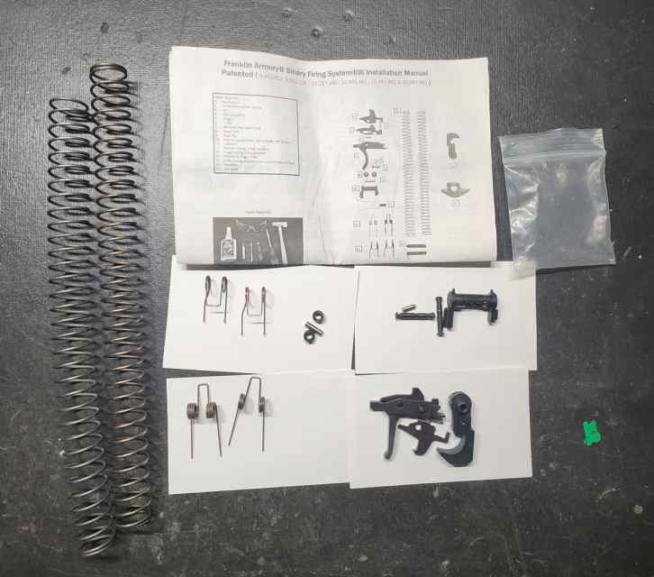 Franklin armory binary trigger for AR15 