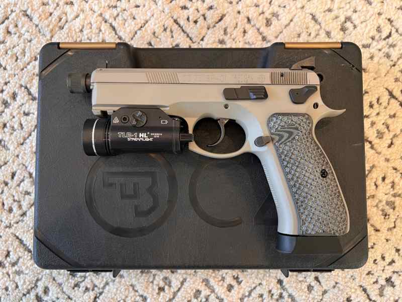 CZ 75 SP-01 Tactical Urban Grey Suppressor Ready