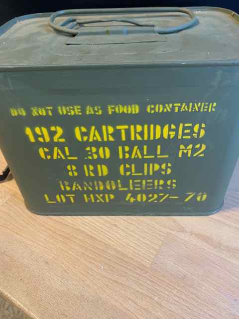 30-06 ammunition Greek Spam can 192 rds